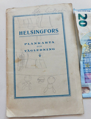 VANHA Kartta Helsinki Rautatiekrijakauppa 1929 Litografia