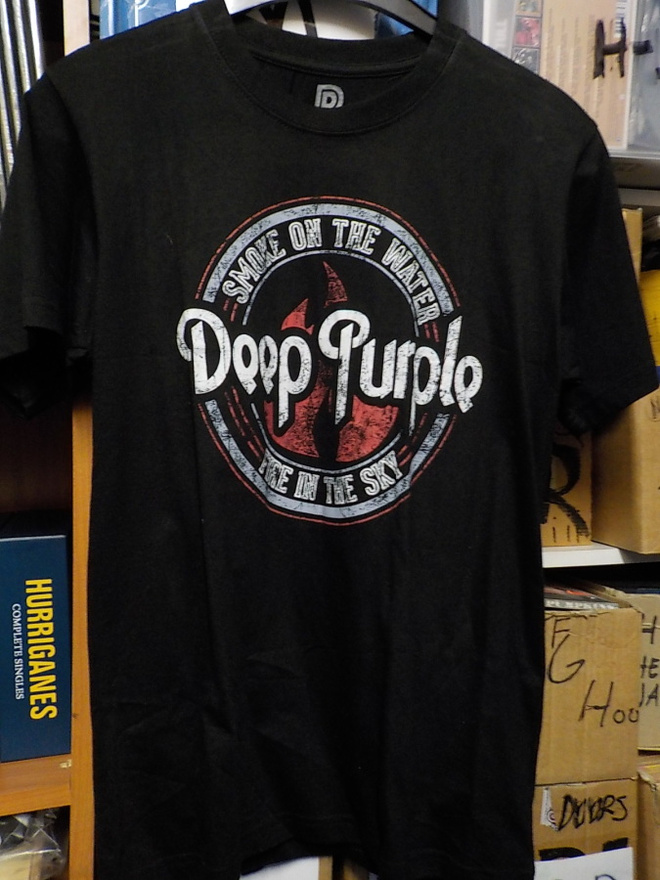 DEEP PURPLE SMOKE ON THE ... - FIRE IN THE SKY T-PAITA UUSI