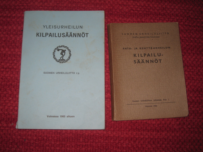 2 kpl yleisurheilun kilpailusääntöjä