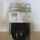 RCA-RCA äänikaapeli (uros-uros) oikea/vasen löytyy 3m / 1,5m - pikkukuva 1