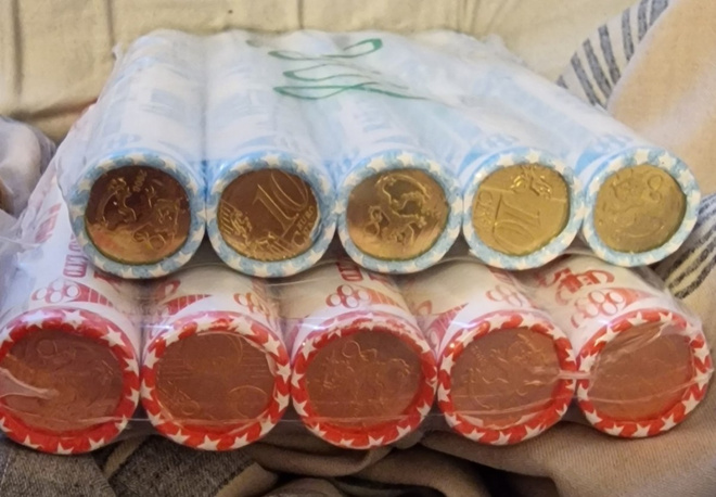 Suomi 2008 vakuumit 5c ja 10c, 10+10rullaa