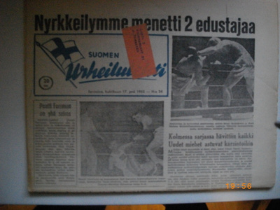sUOMEN uRHEILULEHTI nRO 34/1952 (25.2)