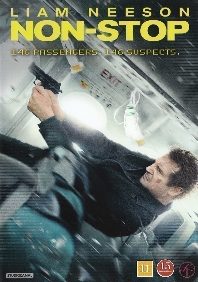 Non-Stop (2014) Liam Neeson & Julianne Moore (UUSI)