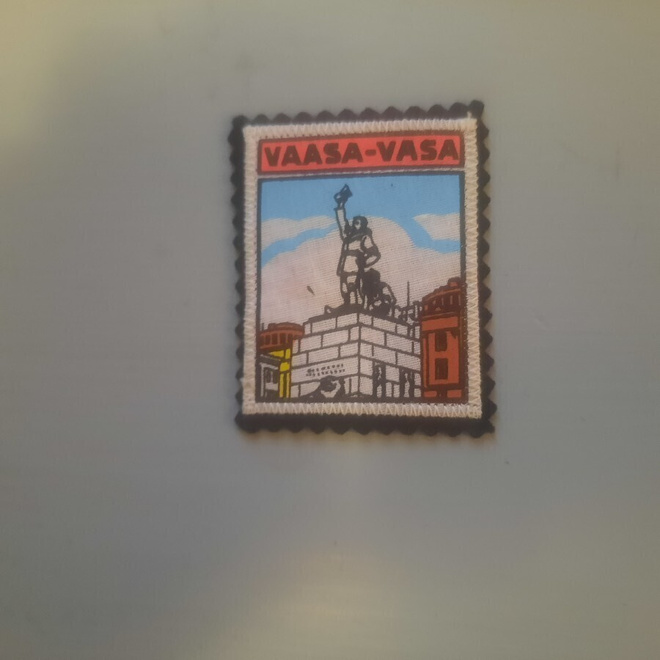 hihamerkki kangasta Vaasa Jääkäripatsas