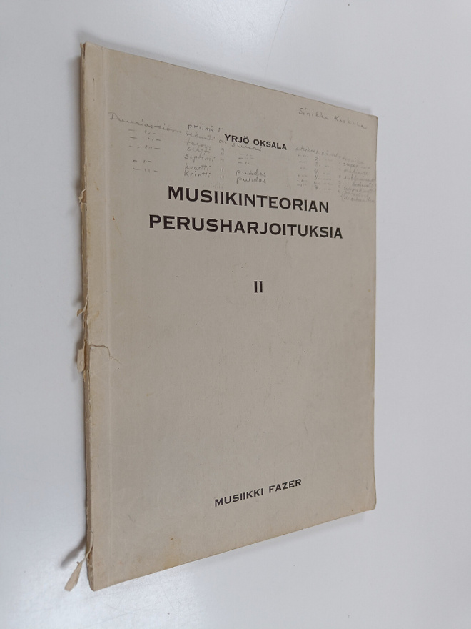 Yrjo Oksala : Musiikinteorian perusharjoituksia 2