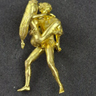 Erotic sculpture figurine in metal - pikkukuva 1