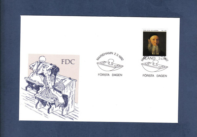FDC...Åland... Frans Peter von Knorring...2.3.1992
