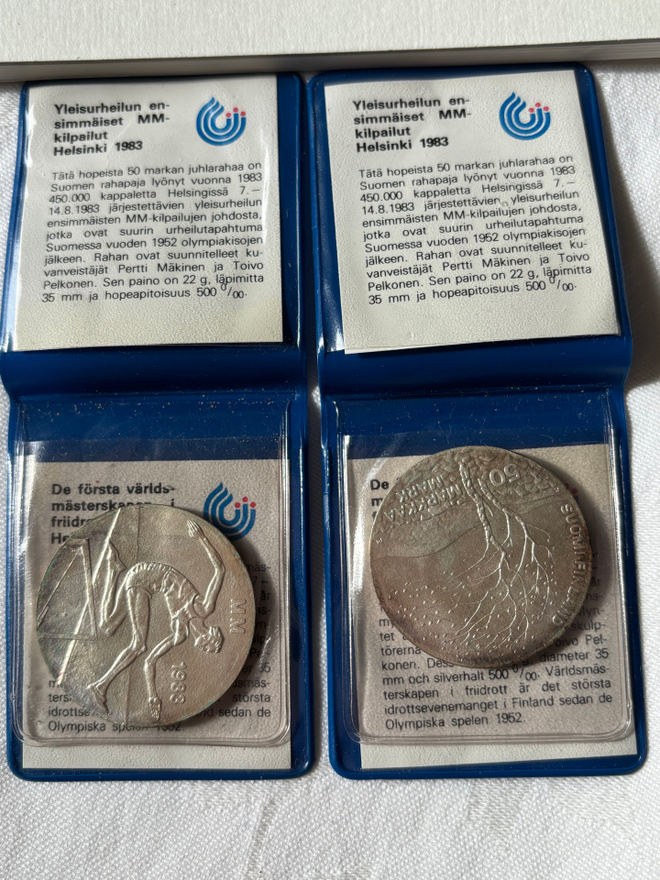 2 kpl, Yleisurheilun MM kilpailun juhlaraha Helsinki 1983