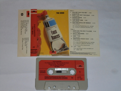 C-kasetti - The WHO - Face Dances - 1981 NOR mod EX+