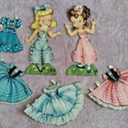 Paperinuket Doll 1 ja Doll 2 1950-luku - pikkukuva 1