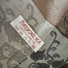 Vaaleanruskea kuviollinen pashmina kashmir hartiahuivi - pikkukuva 3