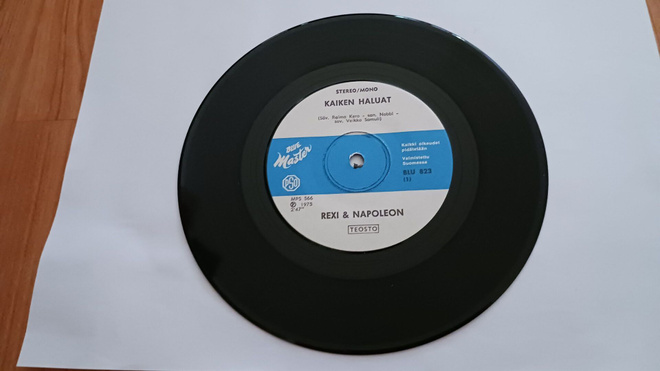 Rexi & Napoleon – Kaiken Haluat 7" orig 1975 hieno kunto