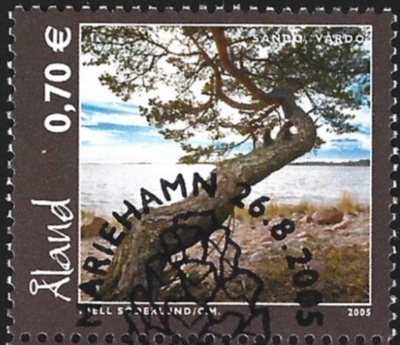 Åland 2005 Ahv maisemia 0,70 € EP alareuna LOISTO LaPe 255