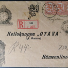 Kirjattu saarismerkkikirje mlk-leimalla 174, Lusi 1926 - pikkukuva 1