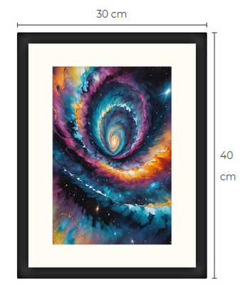 Uusi galaxi Sci-Fi Science Fiction print 30 cm x 40 cm