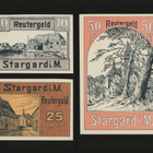 Saksa Notgeld 10, 25, 50 Pfg, Stargard 1922 - pikkukuva 1