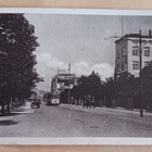 Viipuri, katunäkymä, raitiovaunu, auto, liikkeet p. 1939 - pikkukuva 1