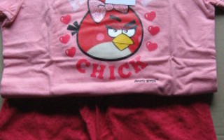 ANGRY BIRDS TYTTÖJEN SHORTSIPYJAMA 158/164CM