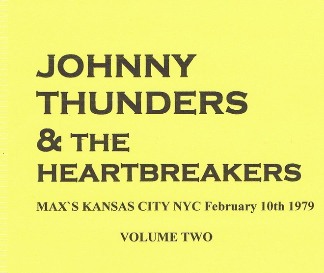THE HEARTBREAKERS max`s kansas city nyc 10/2/1979 volume 2