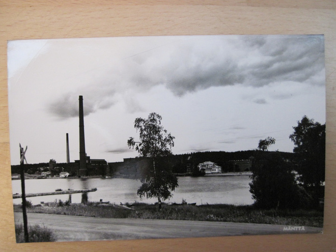 VANHA Postikortti Mänttä 1950-l Alkup. Mallikappale