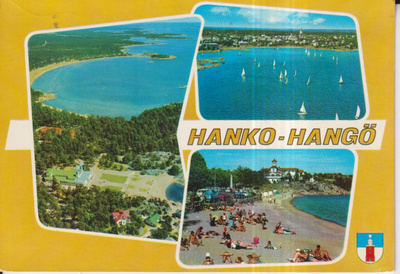 Hanko - Hangö, vaakuna, sommitelmakortti ,oo , e35