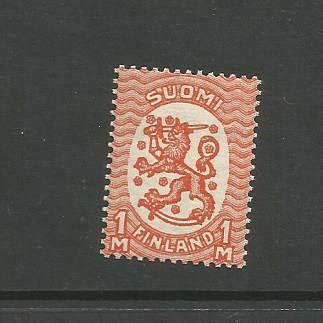Suomi 1917-1925 HR 1 mk, Lape 118 b W1 **