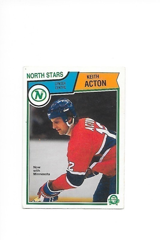 1983-84 OPC #184 Keith Acton Minnesota North Stars