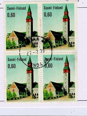 1976 60p kansallismuseo kaunis nelilö o