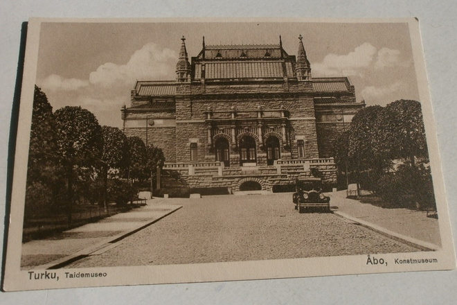 Turku, Taidemuseo, vanha auto, mv pk, 1929, ei p.