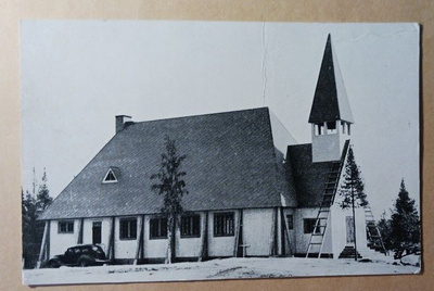 Kuhmo, Lentiiran kirkko, vanha mv pk (Kainuu-sarja-R), ei p.