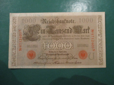 GERMANY 1000 MARK 1910  KL9-10  (K15-S97)
