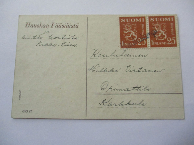 1930/M Kaukalampi (Mäntsälä) rivil pikkukortilla