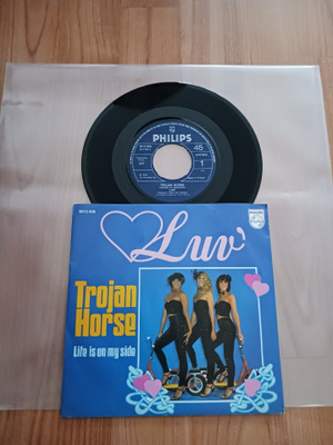 Luv' – Trojan Horse 7" ps orig Fin -78 Electronic Disco uusi