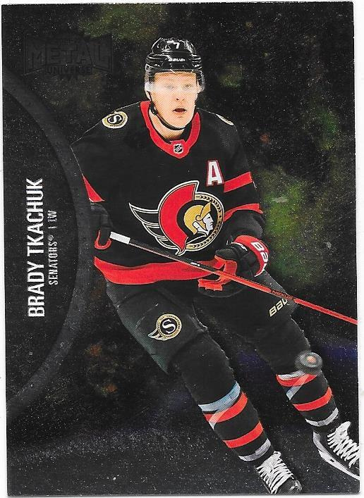 2021-22 Metal Universe #31 Brady Tkachuk , Ottawa Senators