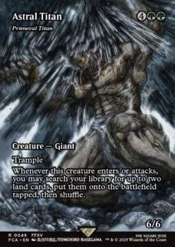 Magic the Gathering Astral Titan / Primeval Titan