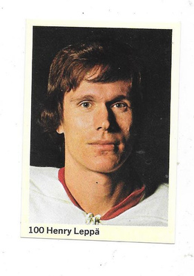 1974-75 SWE Williams #100 Henry Leppä , Suomi & Jokerit