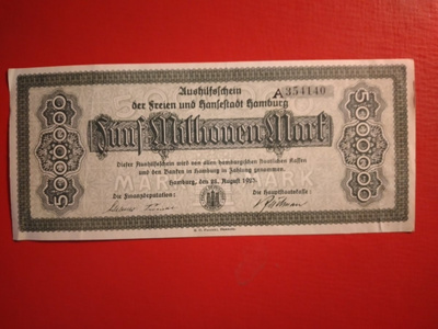GERMANY 5 MILJ. MARK 1923  (K15-S92)