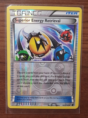 Pokemon Superior Energy Retrieval 103/116 Reverse holo