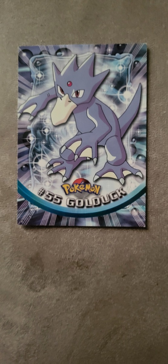 Golduck #55 Pokemon 1999 Topps TV blue logo card