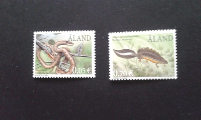 åland 2002 sammakkoeläimet ja matelijat pari**