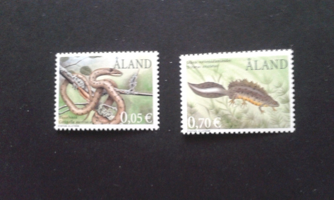 åland 2002 sammakkoeläimet ja matelijat pari**