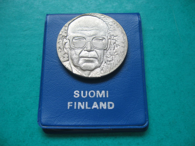 10 mk hopea juhlaraha U.K. Kekkonen - 1975