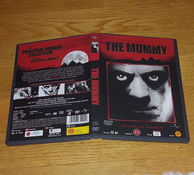 THE MUMMY MUUMIO DVD BORIS KARLOFF UNIVERSAL HORROR