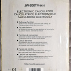 Casio JW-200TV-BK-s musta VERO - pöytälaskin (UUSI) - pikkukuva 2