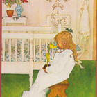 Carl Larsson Lisbeth med gul tulpan - pikkukuva 1