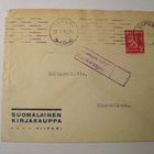 VANHA Firmakuori Suomalainen Kirjakauppa Viipuri 1940 - pikkukuva 1