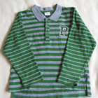 Po.P / Polarn o Pyret rugbypaita ph, 110/116 cm, vihr./harma - pikkukuva 1