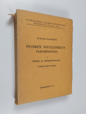 Gunnar Palmgren : Suomen siviilioikeus pääpiirteittäin 1,...