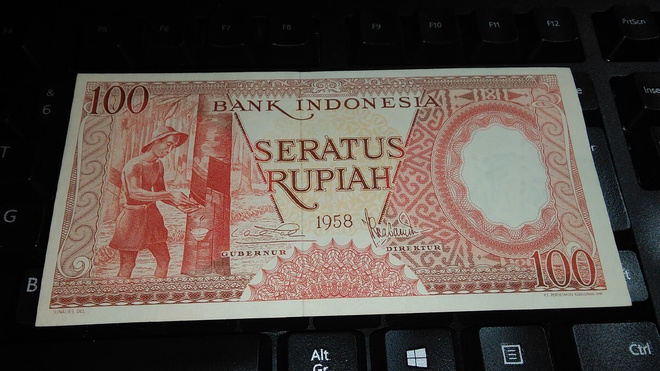 Indonesia 100 Rupiah 1958 P59 UNC-