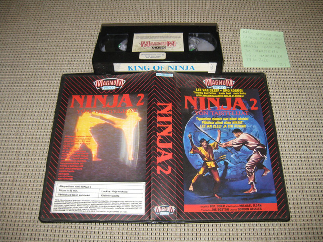 Ninja 2-Yön Taistelijat-VHS FIx, Magnum Video, Lee Van Cleef
